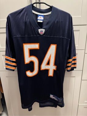 Brian Urlacher Chicago Bears Reebok NFL Jersey #54 Men’s M Vintage Hall of Fame
